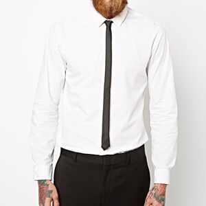Narrow Skinny Iridescent Brown Neck Tie